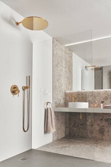 Ideal Standard Atelier IdealRain El Duşu, Fırçalı Altın, BC774A2 - 4