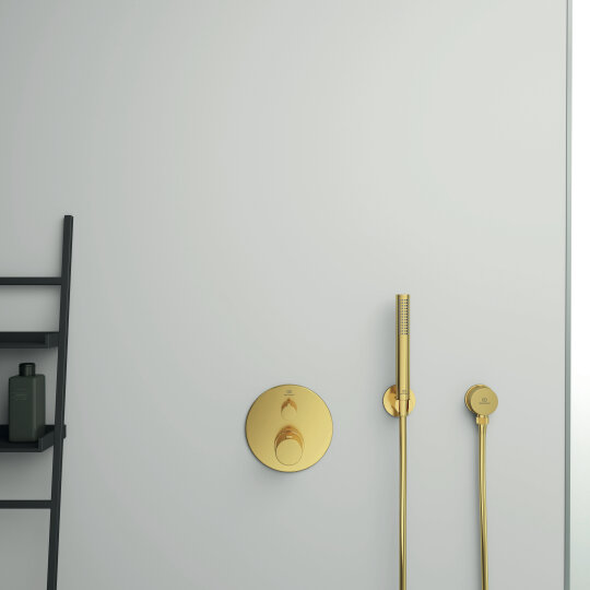 Ideal Standard Atelier IdealRain El Duşu, Fırçalı Altın, BC774A2 - 5