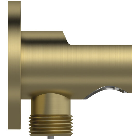 Ideal Standard IdealRain Ankastre El Duşu Askısı ve Dirseği, Fırçalı Altın, BC807A2 - 2