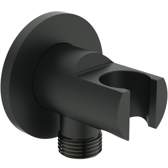 Ideal Standard IdealRain Ankastre El Duşu Askısı ve Dirseği, Mat Siyah, BC807XG