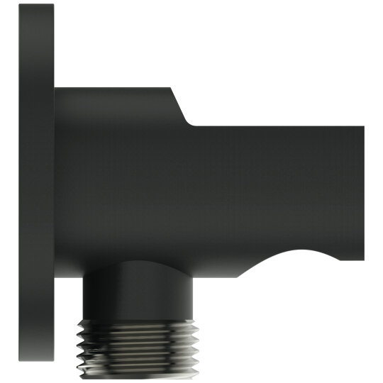 Ideal Standard IdealRain Ankastre El Duşu Askısı ve Dirseği, Mat Siyah, BC807XG - 2