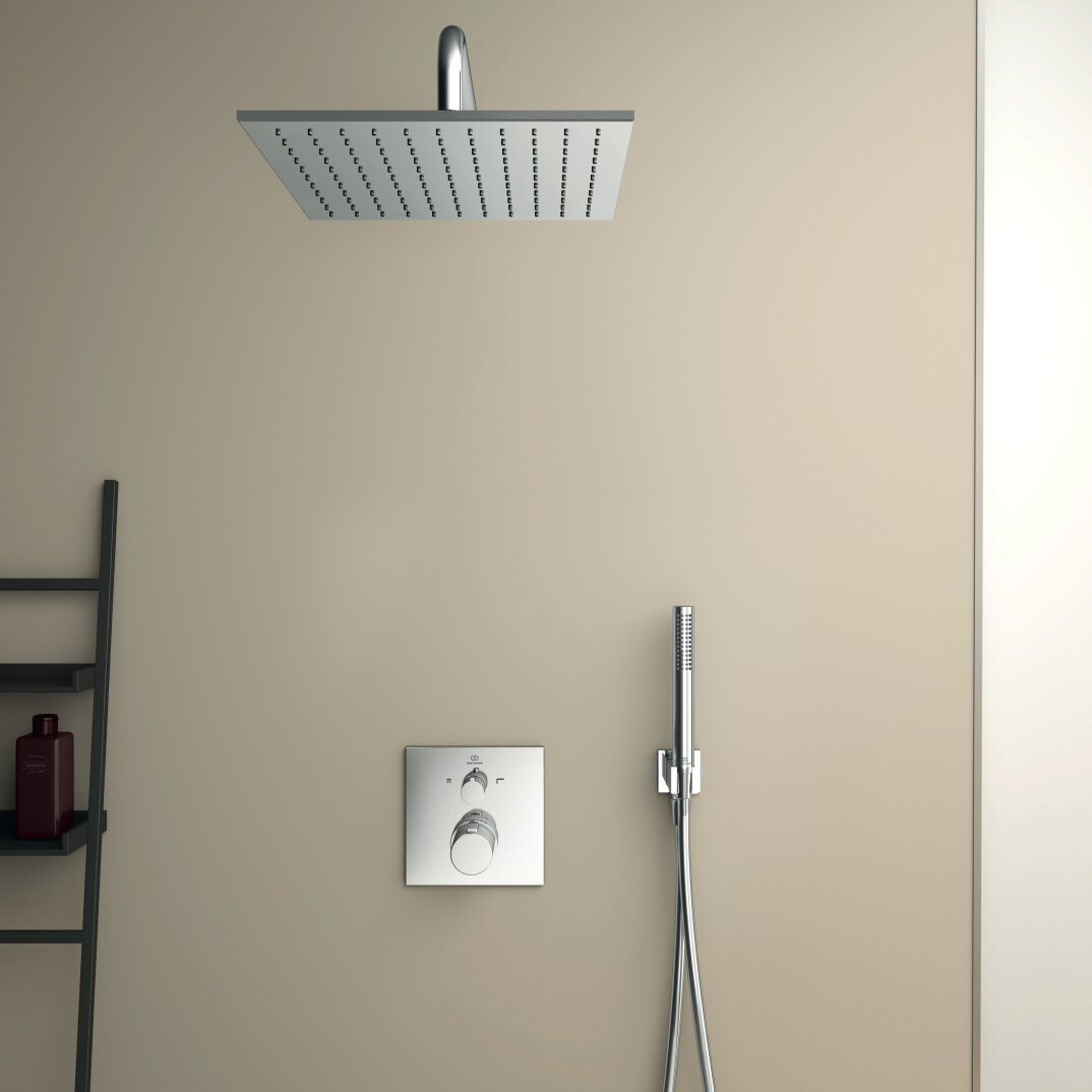 Ideal Standard IdealRain Square El Duşu Askısı ve Dirseği, Krom, BC771AA - 3