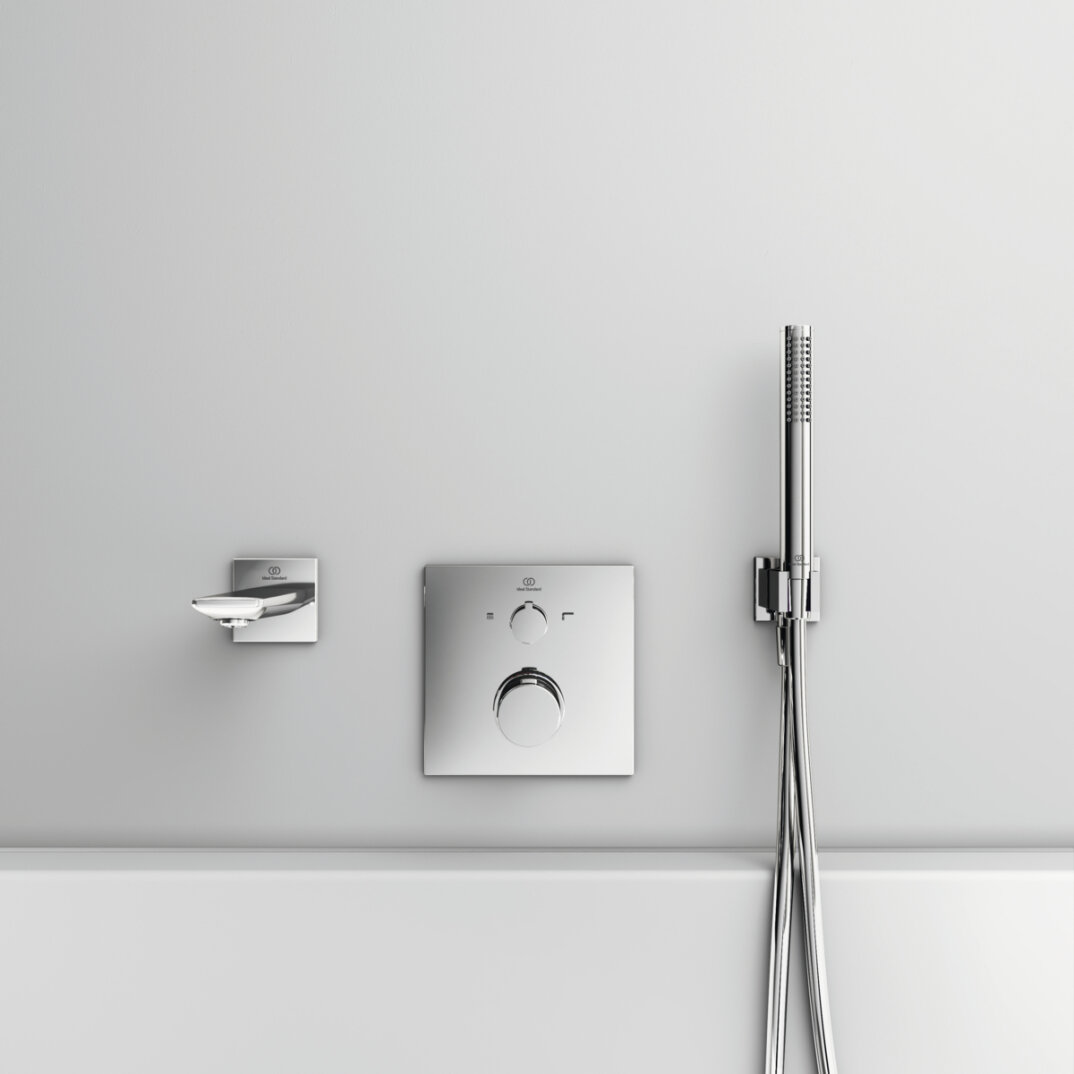 Ideal Standard IdealRain Square El Duşu Askısı ve Dirseği, Krom, BC771AA - 4