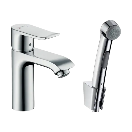 Metris  Tek Kollu Lavabo Bataryası Bide El Duşu Ve 160 Cm Duş Hortumu İle, HG31285000