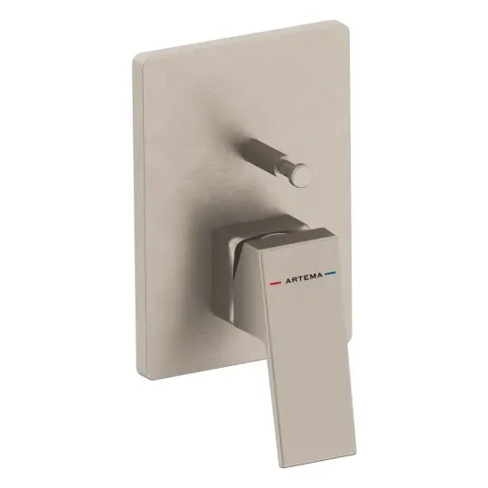 Minimax Square Ankastre Banyo Bataryası, Fırçalı Nikel, A4373234