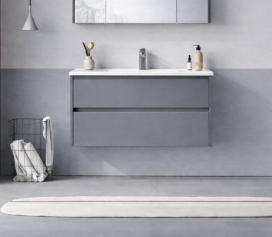Orka Arno 100 cm Bazalt Gri Banyo Dolabı Alt Modül ve Lavabo (Çekmeceli) , 5008754 - 2
