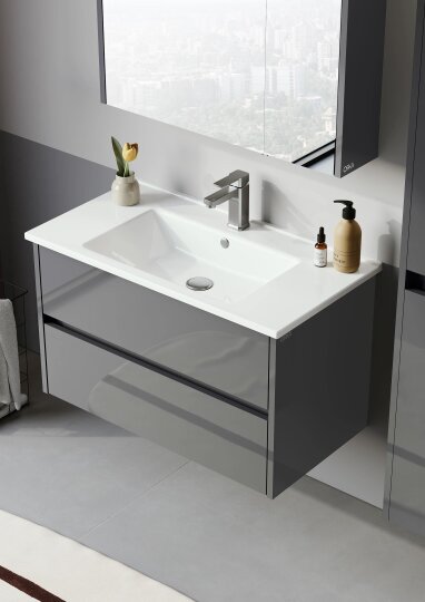 Orka Arno 100 cm Bazalt Gri Banyo Dolabı Takımı (Çekmeceli) , 5008760 - 5