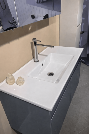 Orka Arno 100 cm Bazalt Gri Banyo Dolabı Takımı (Kapaklı) , 5008763 - 6