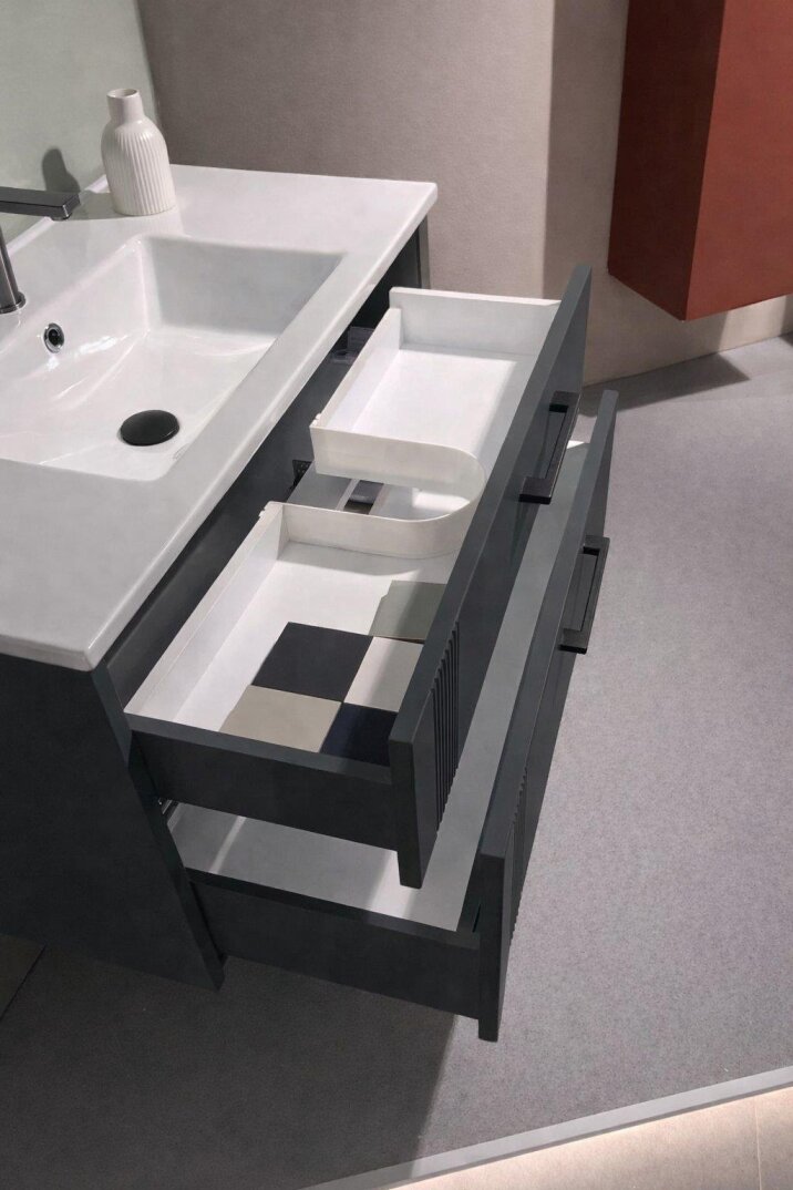 Orka Bari 65 cm Mat Antrasit Banyo Dolabı Takımı (Dolaplı Ayna), 5006587 - 6