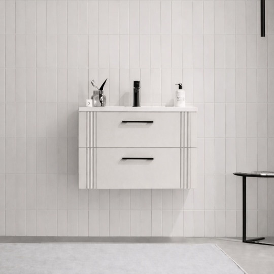 Orka Bari 65 cm Mat Kaşmir Banyo Dolabı Alt Modül ve Lavabo, 5008269 - 2