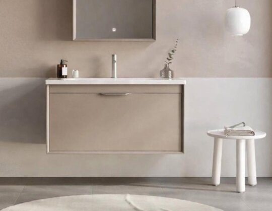 Orka Clay 100 cm Sahra Banyo Dolabı Alt Modül ve Lavabo, 5002190 