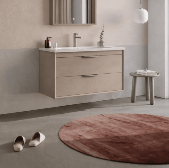 Orka Clay 100 cm Sahra Banyo Dolabı Alt Modül ve Lavabo (Çift Çekmeceli), 5004387 - 3