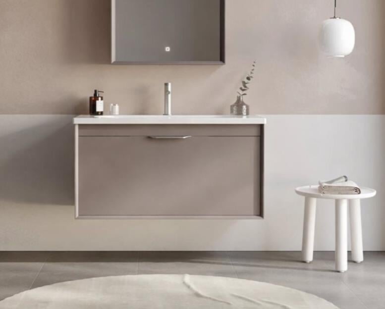 Orka Clay 100 cm Toprak Banyo Dolabı Alt Modül ve Lavabo, 5002189 - 2