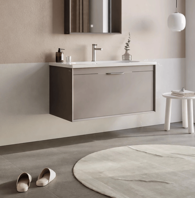 Orka Clay 100 cm Toprak Banyo Dolabı Alt Modül ve Lavabo, 5002189 - 3