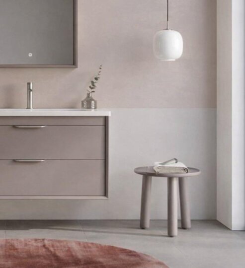 Orka Clay 100 cm Toprak Banyo Dolabı Alt Modül ve Lavabo (Çift Çekmeceli), 5004199 - 5