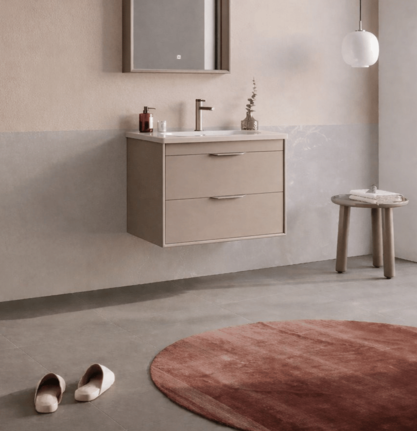Orka Clay 65 cm Sahra Banyo Dolabı Alt Modül ve Lavabo (Çift Çekmeceli), 5004381 - 3
