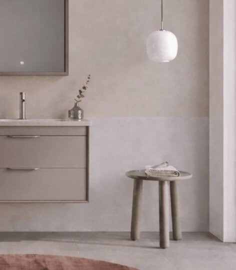 Orka Clay 65 cm Toprak Banyo Dolabı Alt Modül ve Lavabo (Çift Çekmeceli), 5004380 - 5
