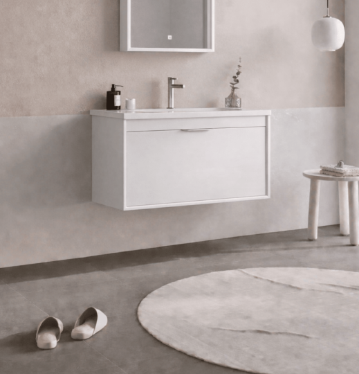 Orka Clay 80 cm Beyaz Banyo Dolabı Alt Modül ve Lavabo, 5002194 - 3