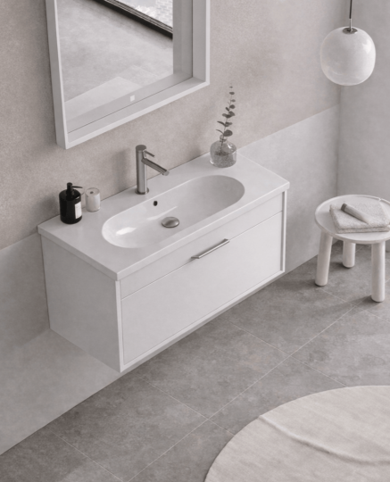 Orka Clay 80 cm Beyaz Banyo Dolabı Alt Modül ve Lavabo, 5002194 - 6