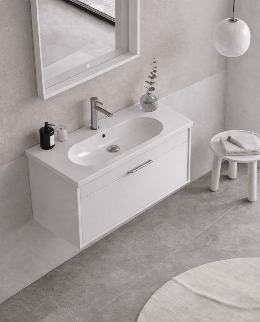 Orka Clay 80 cm Beyaz Banyo Dolabı Alt Modül ve Lavabo, 5002194 - 6