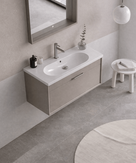 Orka Clay 80 cm Sahra Banyo Dolabı Alt Modül ve Lavabo, 5002193 - 4