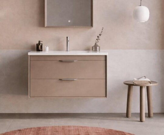 Orka Clay 80 cm Sahra Banyo Dolabı Alt Modül ve Lavabo (Çift Çekmeceli), 5004384 - 2