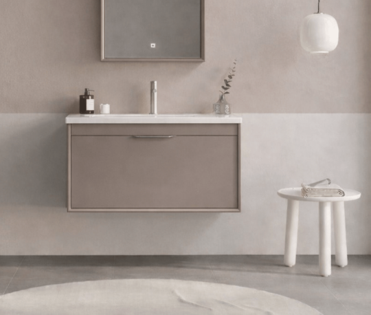 Orka Clay 80 cm Toprak Banyo Dolabı Alt Modül ve Lavabo, 5002192 - 2