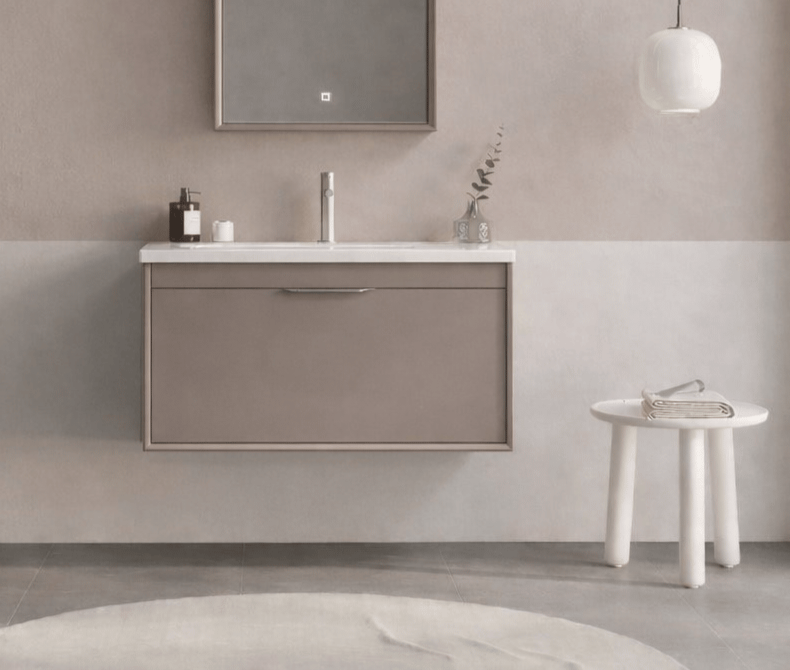 Orka Clay 80 cm Toprak Banyo Dolabı Alt Modül ve Lavabo, 5002192 - 2
