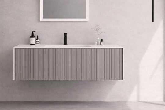 Orka Cube 100 cm Mat Vizon Banyo Dolabı Alt Modül ve Lavabo , 3009388 - 2