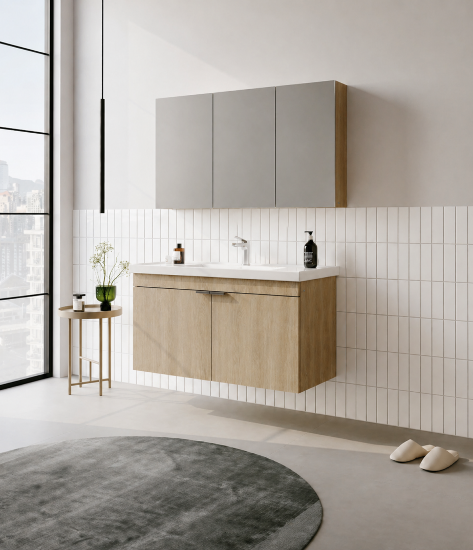 Orka Desna 100 cm, Budva, Banyo Dolabı Takımı, (Dolaplı Ayna), 5008729 - 3