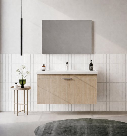 Orka Desna 100 cm, Budva, Banyo Dolabı Takımı, (Düz Ayna), 5008743