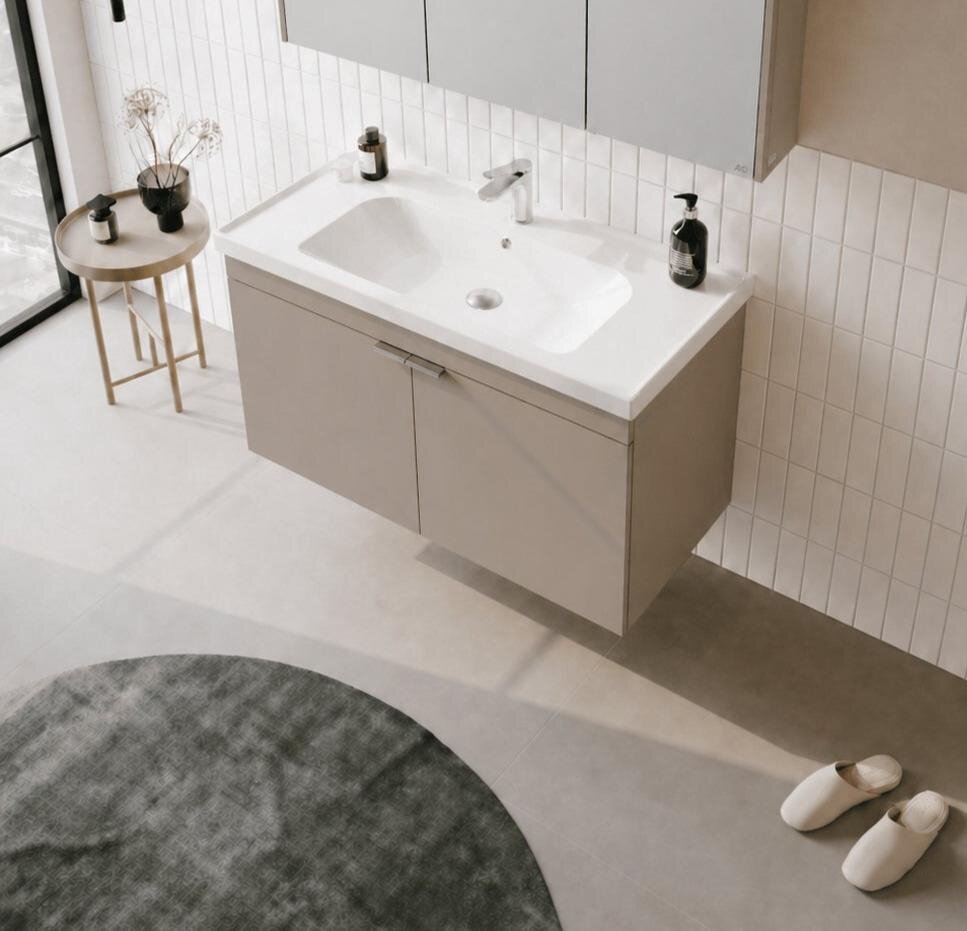 Orka Desna 100 cm, Çöl Beji, Banyo Dolabı Alt Modül Ve Lavabo, 5008747 - 4