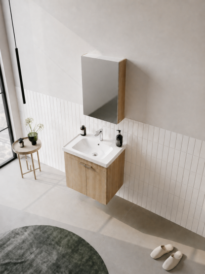 Orka Desna 50 cm, Budva, Banyo Dolabı Takımı, (Dolaplı Ayna), 5009175 - 4