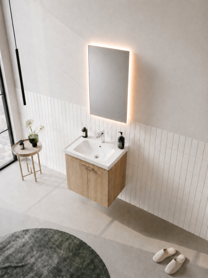 Orka Desna 50 cm, Budva, Banyo Dolabı Takımı, (Düz Ayna), 5007911 - 4