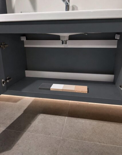 Orka Desna 50 cm, Mat Antrasit, Banyo Dolabı Takımı, (Düz Ayna), 5007927 - 5