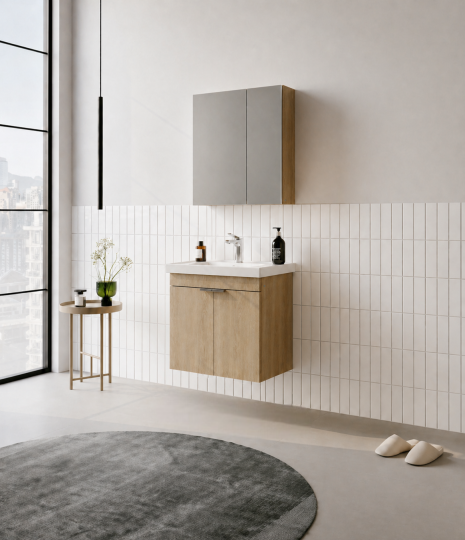 Orka Desna 60 cm, Budva, Banyo Dolabı Takımı, (Dolaplı Ayna), 5007913 - 3