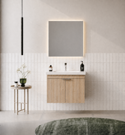 Orka Desna 60 cm, Budva, Banyo Dolabı Takımı, (Düz Ayna), 5008542 
