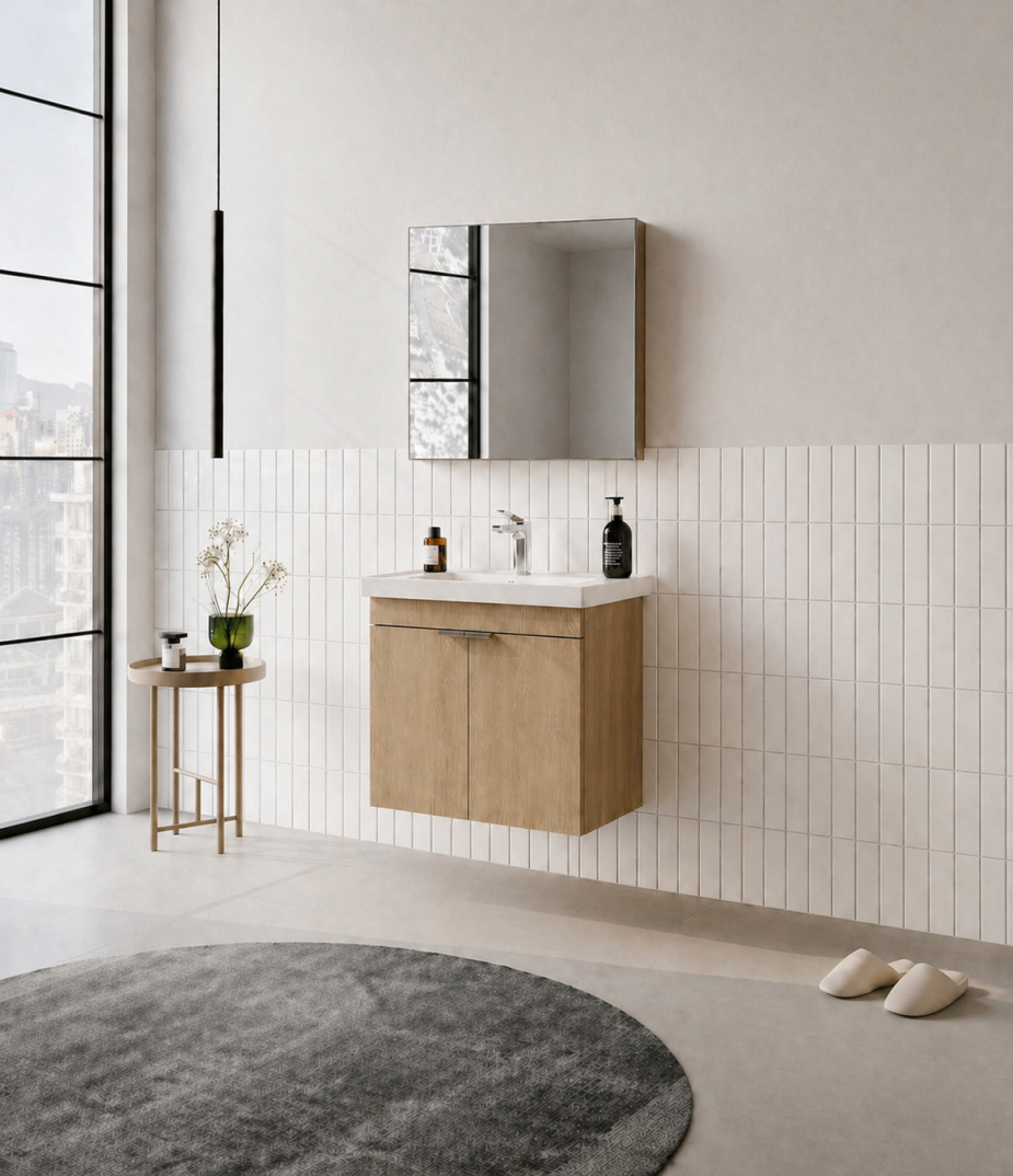 Orka Desna 60 cm, Budva, Banyo Dolabı Takımı, (Düz Ayna), 5008542 - 3