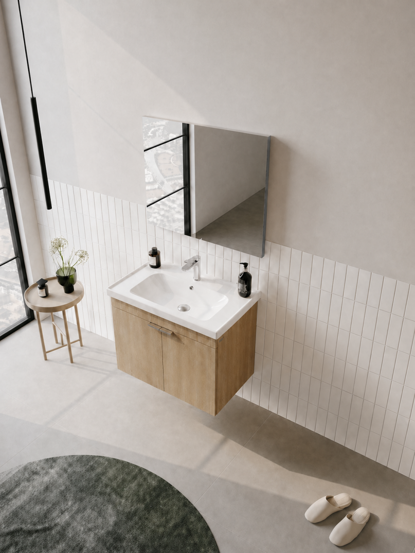 Orka Desna 60 cm, Budva, Banyo Dolabı Takımı, (Düz Ayna), 5008542 - 4