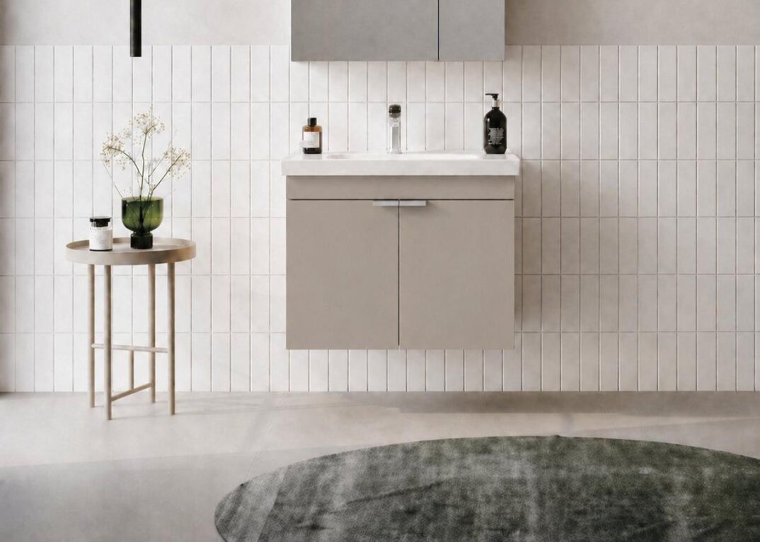 Orka Desna 60 cm, Çöl Beji, Banyo Dolabı Alt Modül Ve Lavabo, 5008561 - 1
