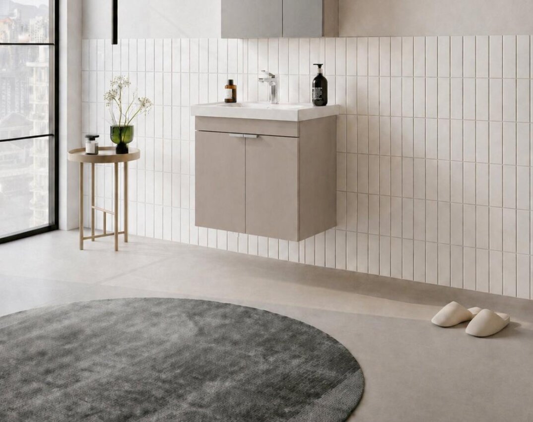 Orka Desna 60 cm, Çöl Beji, Banyo Dolabı Alt Modül Ve Lavabo, 5008561 - 3