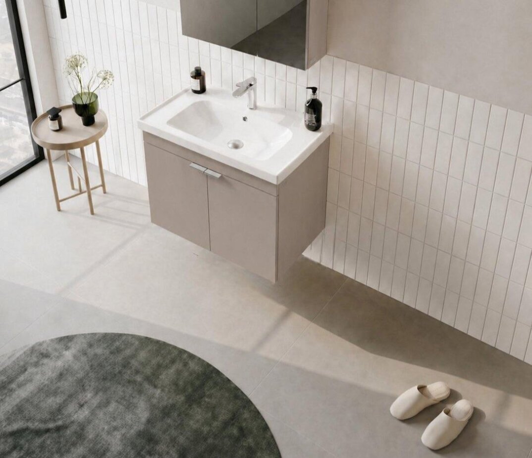 Orka Desna 60 cm, Çöl Beji, Banyo Dolabı Alt Modül Ve Lavabo, 5008561 - 4