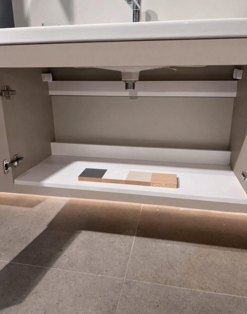 Orka Desna 60 cm, Çöl Beji, Banyo Dolabı Takımı, (Düz Ayna), 5008564 - 4