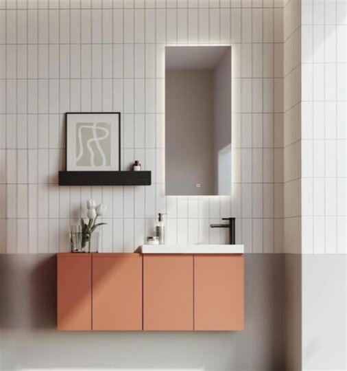 Orka Ferla 110 cm Mat Tarçin Banyo Dolabı Takımı 