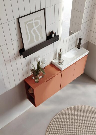 Orka Ferla 110 cm Mat Tarçin Banyo Dolabı Takımı - 4