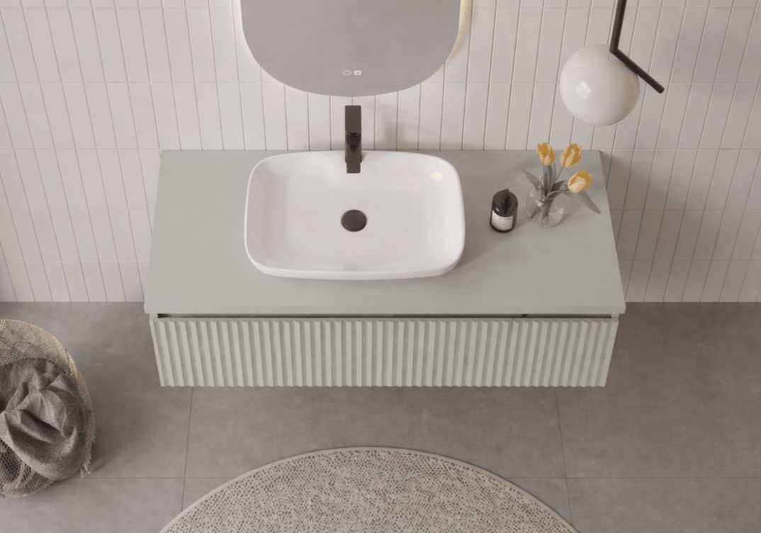 Orka Lentia 100 cm Mat Kaşmir Banyo Dolabı Alt Modül Ve Lavabo, 5007088 - 3