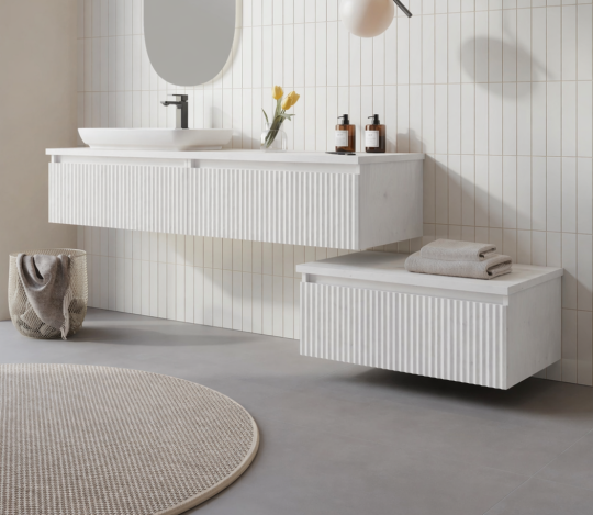 Orka Lentia 160 cm Mat Beyaz Banyo Dolabı Alt Modül Ve Lavabo, 5008212 - 3