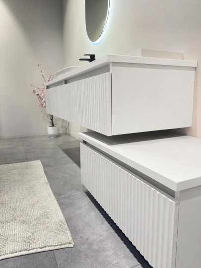 Orka Lentia 160 cm Mat Beyaz Banyo Dolabı Alt Modül Ve Lavabo, 5008212 - 8