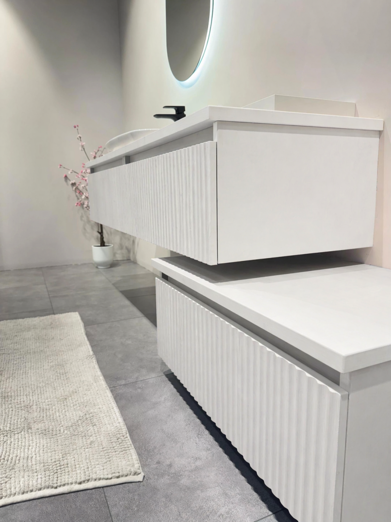 Orka Lentia 160 cm Mat Beyaz Banyo Dolabı Alt Modül Ve Lavabo, 5008212 - 8