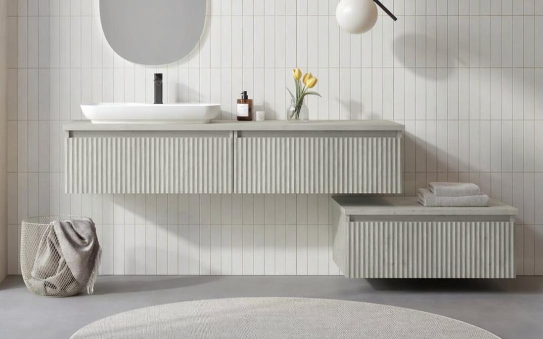 Orka Lentia 160 cm Mat Kaşmir Banyo Dolabı Alt Modül Ve Lavabo, 5008214 - 1